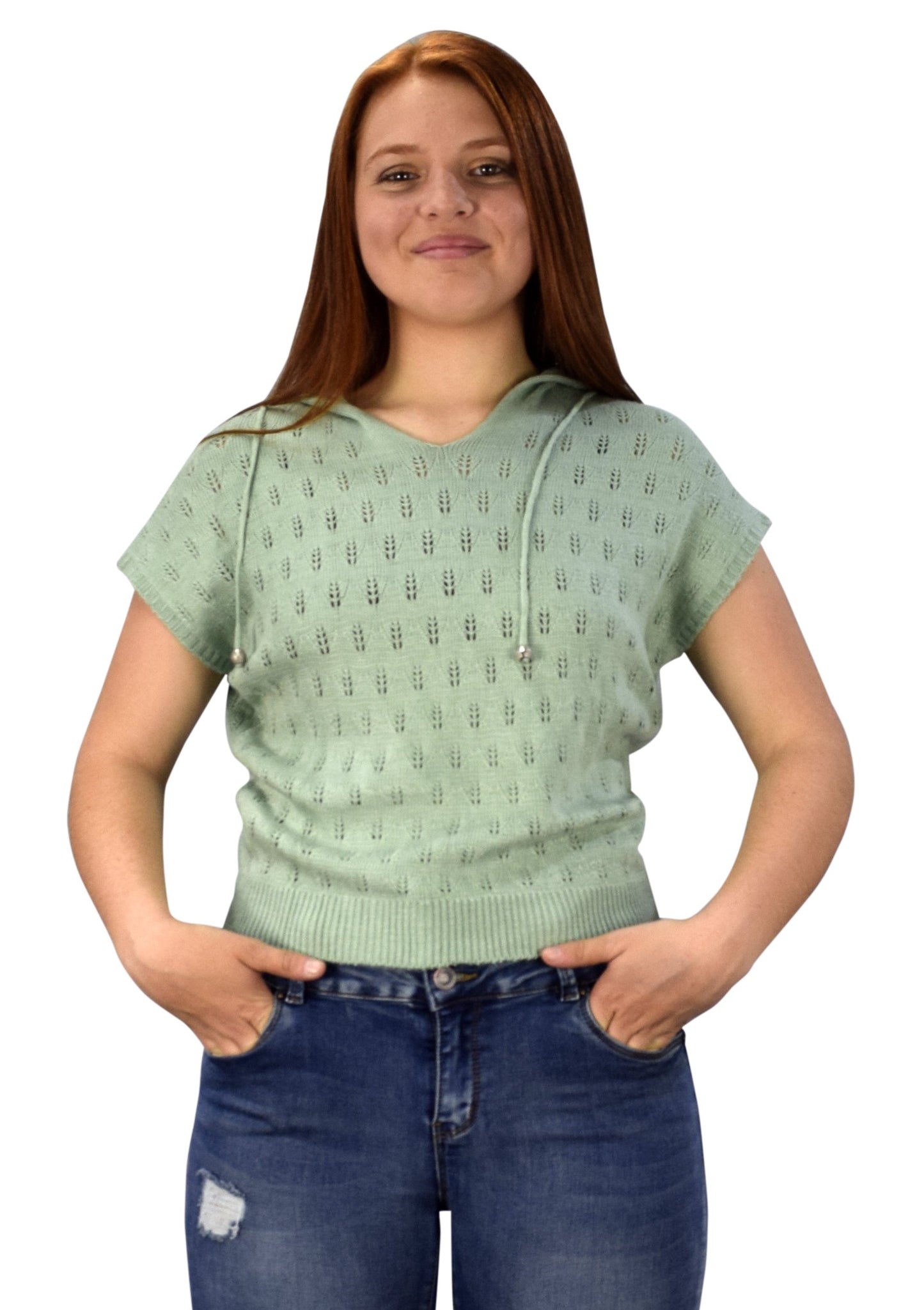 Wholesale Lot: Womens Short Sleeve Dolman Top Elastic Waist, Mint, Small/Medium