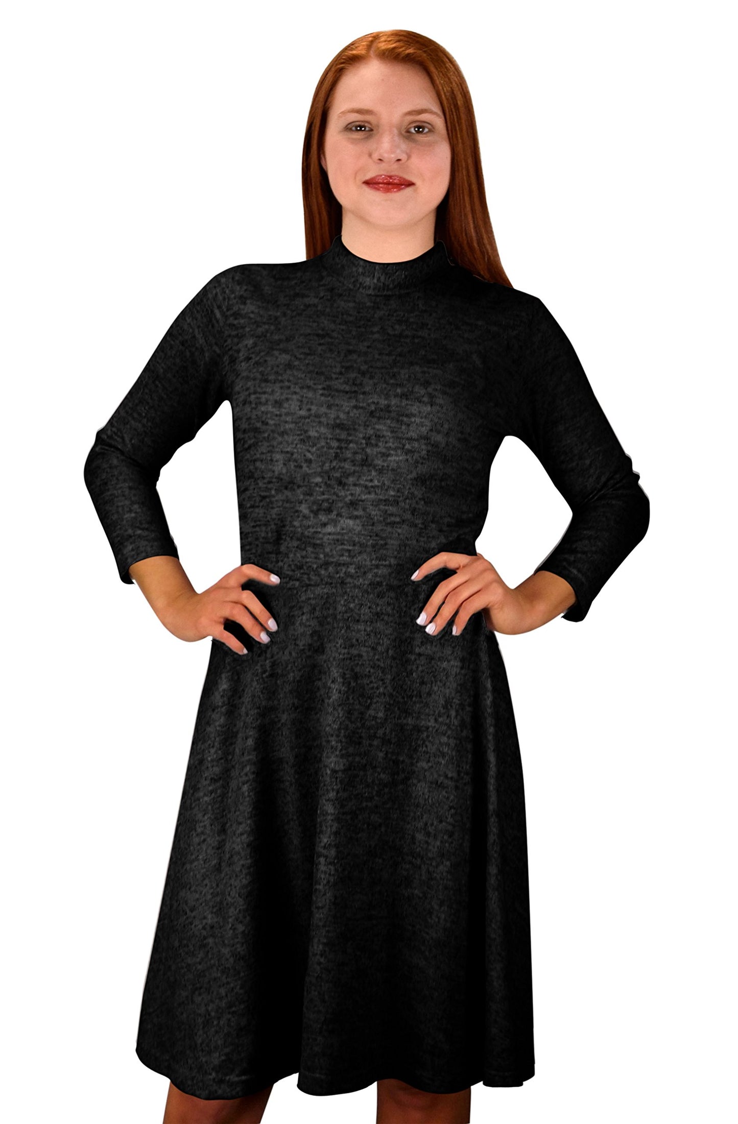 Wholesale Bulk Lot: Cozy Knit Pullover Sweater Dress Black Small Reseller