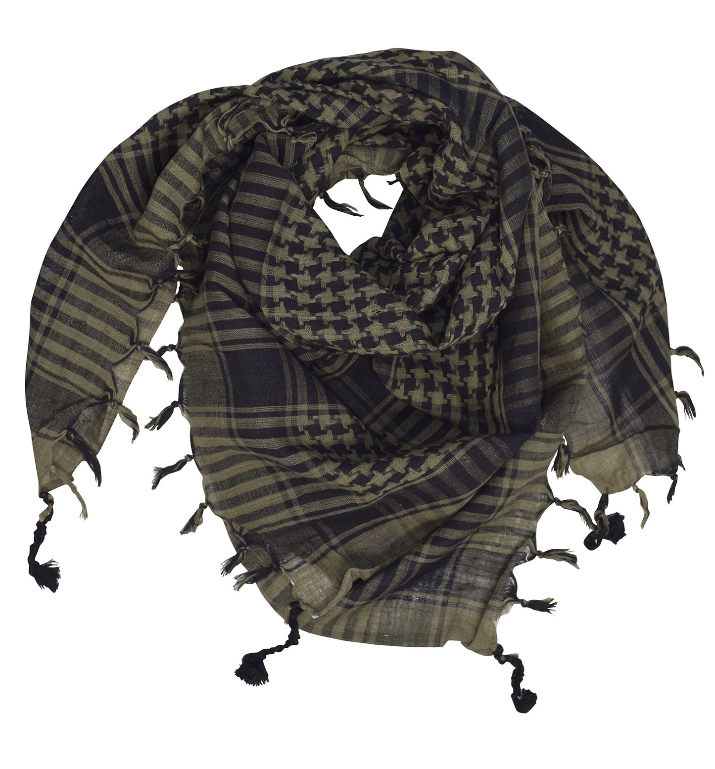 Wholesale Bulk Lot: 100% Cotton Tactical Military Shemagh Keffiyeh Scarf Army Green Reseller Pack