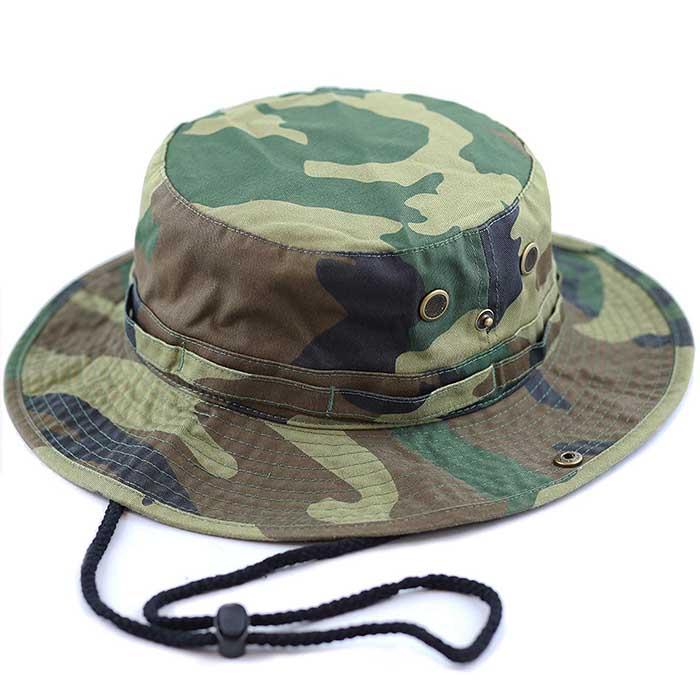 Newhattan Cotton Camo Safari Bucket hats Foldable