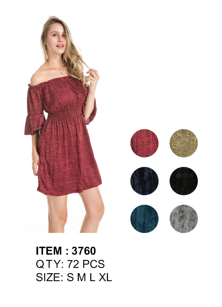Off The Shoulder Short Dress Fabric GDP3760-AT
