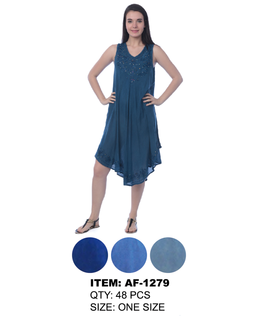 Rayon Dress- Denim Looks GDPAF1279-AT