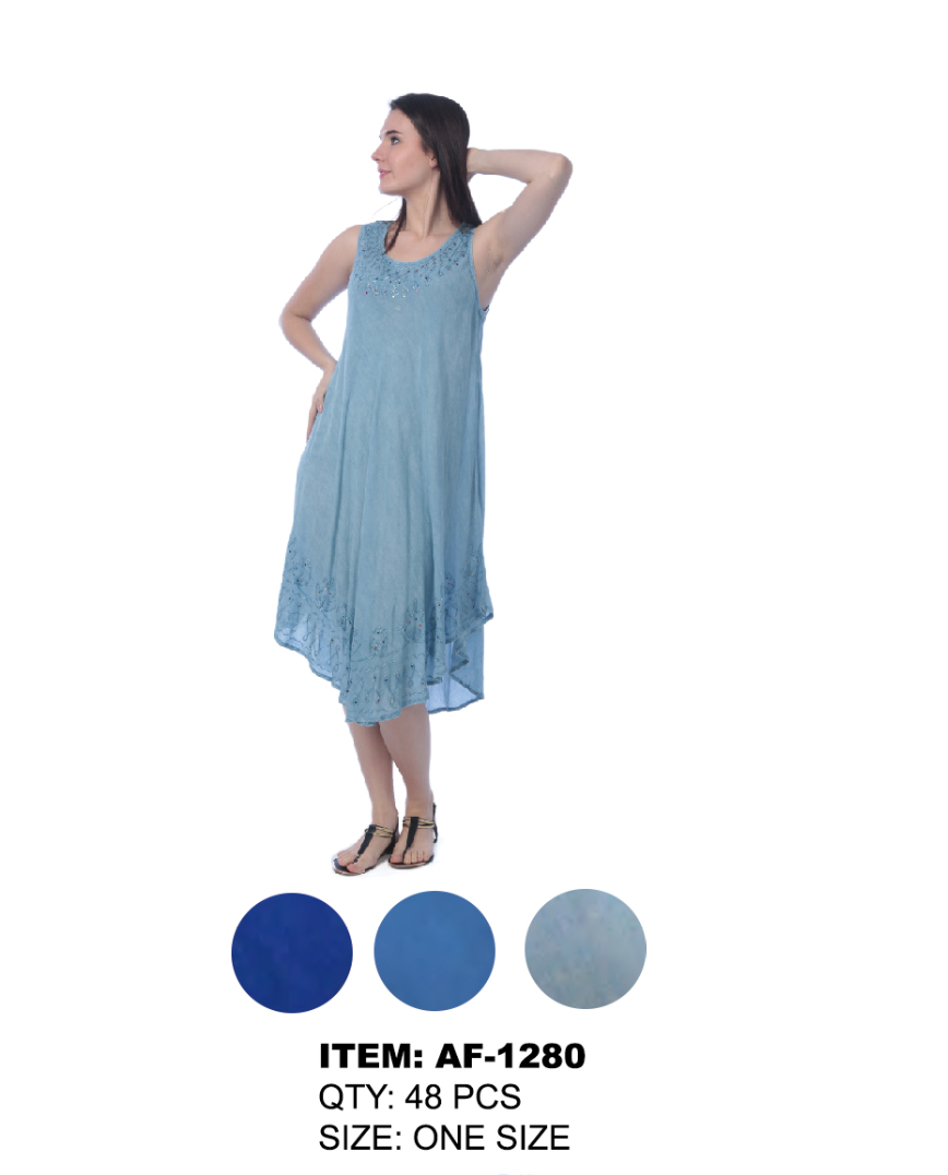 Rayon Dress- Denim Looks GDPAF1280-AT