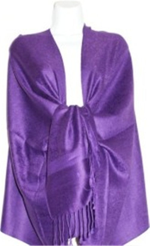 Wholesale Purple Light Paisley Pashmina Scarf