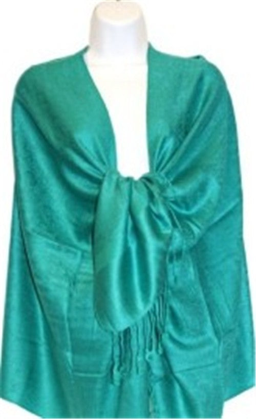 Wholesale Green Paisley Pashmina Scarf