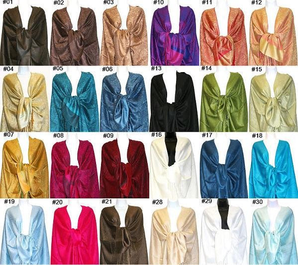 Wholesale 12 - Pack Assorted Colors Pashmina Wrap