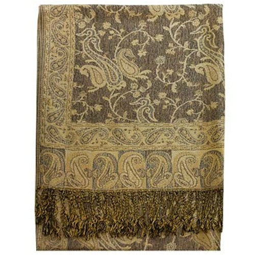 Wholesale Beige Paisley Pashmina Scarf