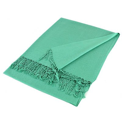 Wholesale Green Solid Pashmina Scarf Wrap