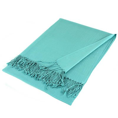 Wholesale Blue Solid Pashmina Scarf
