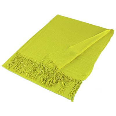 Wholesale Yellow Solid Pashmina Scarf