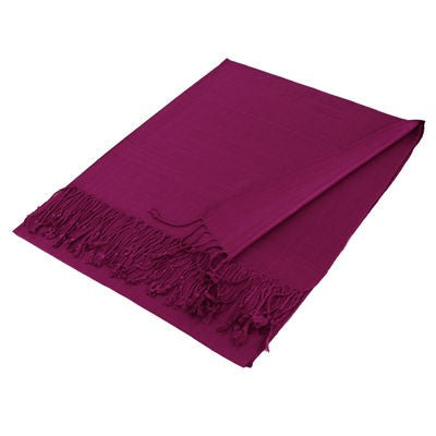 Wholesale Wine Solid Pashmina Scarf