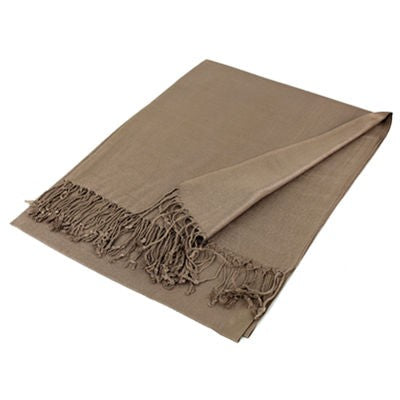 Wholesale Tan Solid Pashmina Scarf