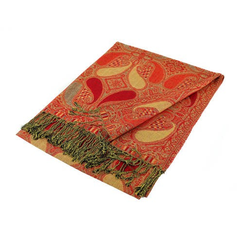 Wholesale Red Paisley Pashmina Scarf