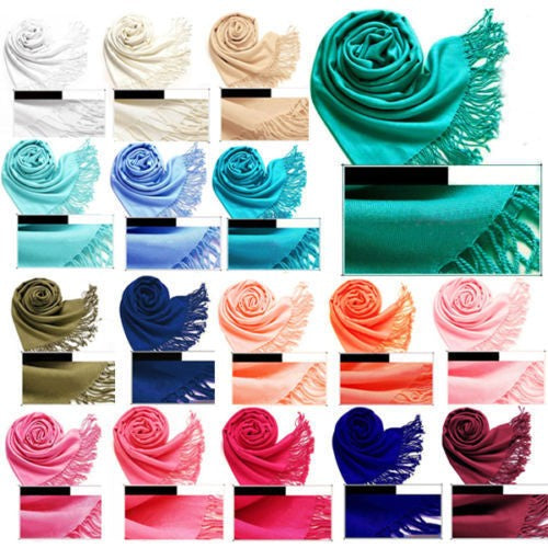 Wholesale Bulk Pack Pashmina 12 - pack Assorted Colors