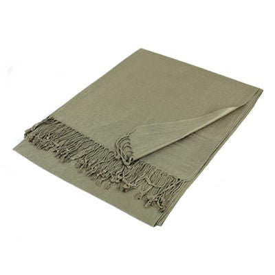 Wholesale Light Khaki Solid Pashmina Scarf