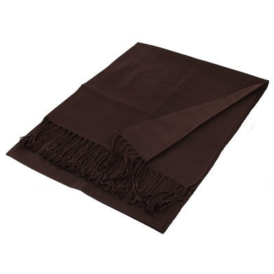 Wholesale Coffee Solid Pashmina Scarf