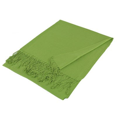 Wholesale Green Solid Pashmina Scarf