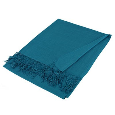 Wholesale Teal Solid Pashmina Scarf