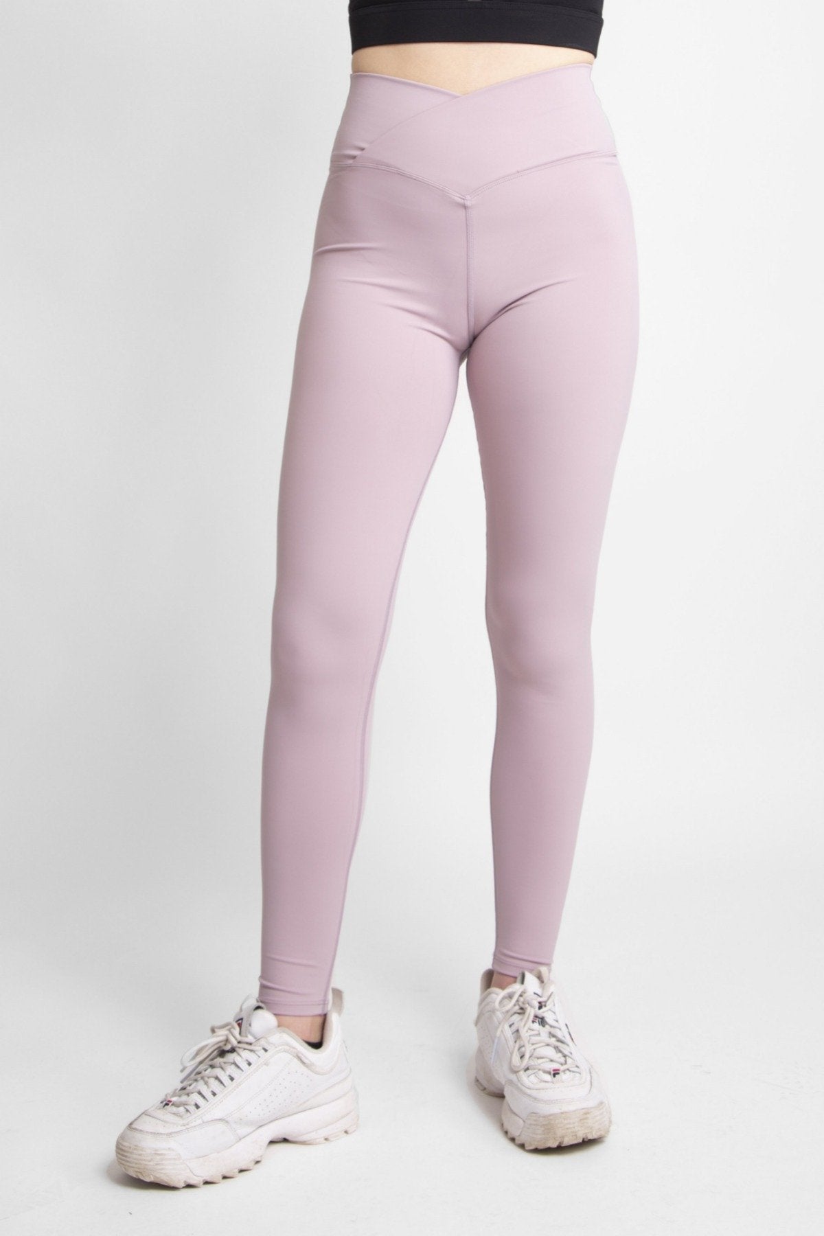 Solid Color Crossover High - Rise Tights 