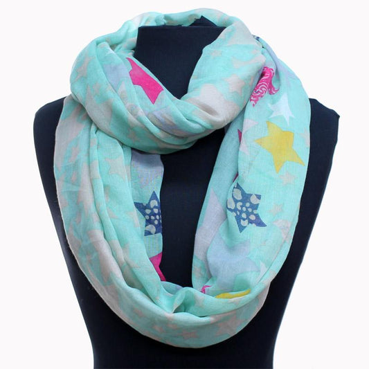 Star Sign Colorful Infinity Scarf 