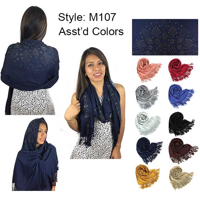 Fashion Rhinestones Lightweight Scarves