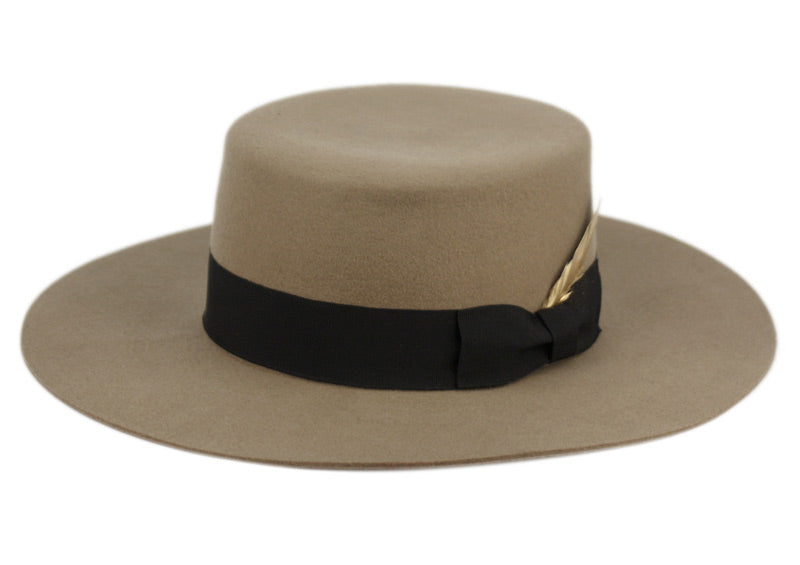 Morreton Wool Felt Hat W/Band & Feather