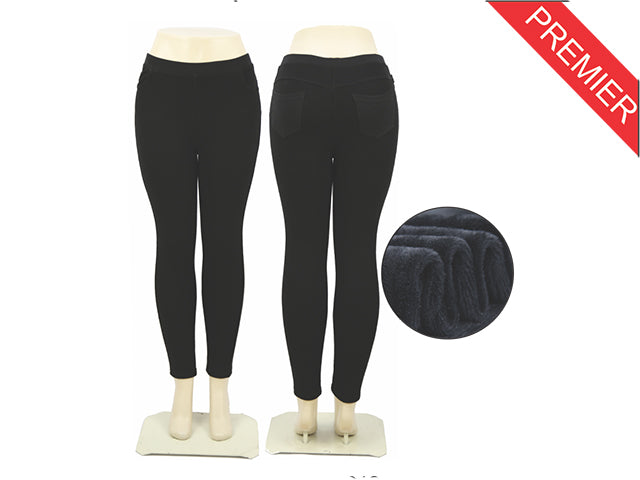 Women'S Thick Faux Fur Lined Legging GDPN6012-AT