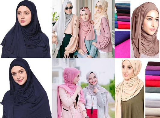 Jersey Scarves Fashion Rhinestones Scarf Shawls, Head Hijab Scarf