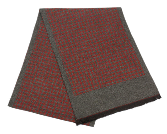 Men'S Cashmere Feel Check/Dots Scarf