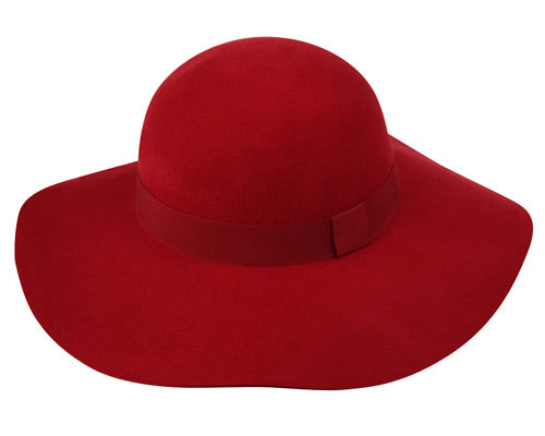 Ladies Wool Felt Hats With Grosgrain Band