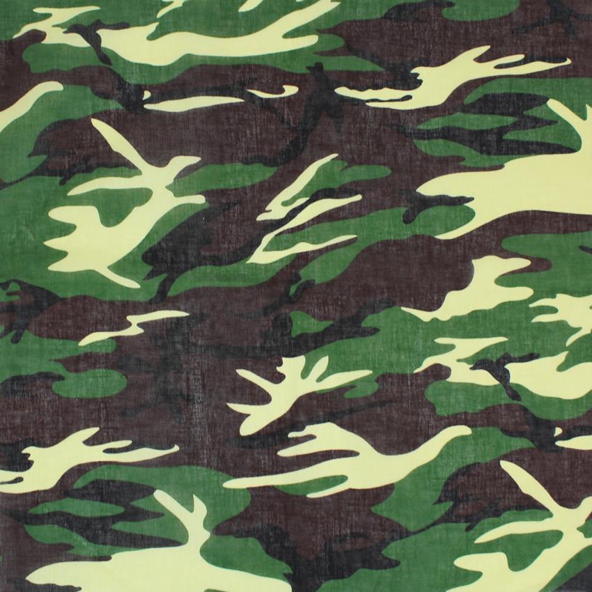 Camo Print Bandana Head Face Mask Wrap Scarf 100% Cotton