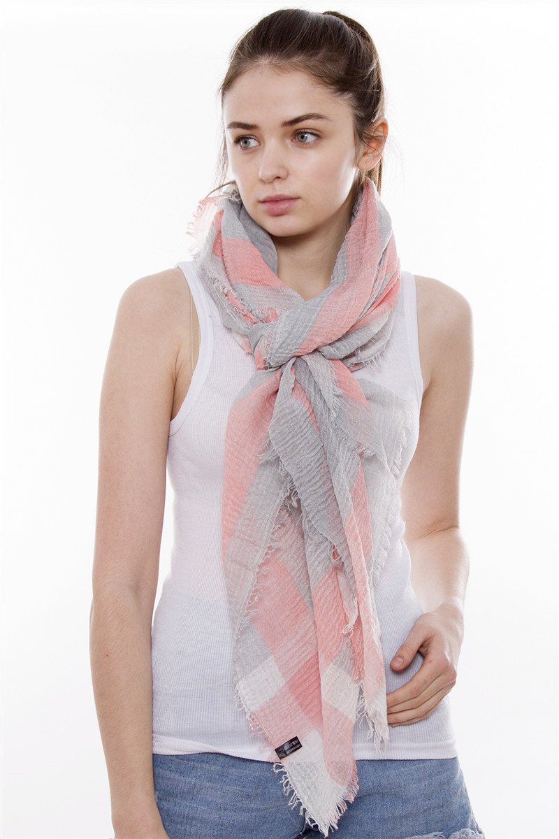 Mixed Geo Print Oblong Scarf