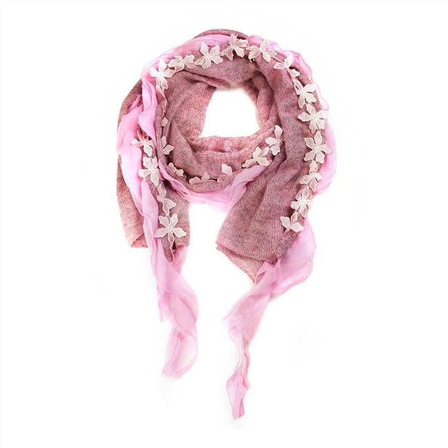 Fashion Crochet Lace Oblong Scarf