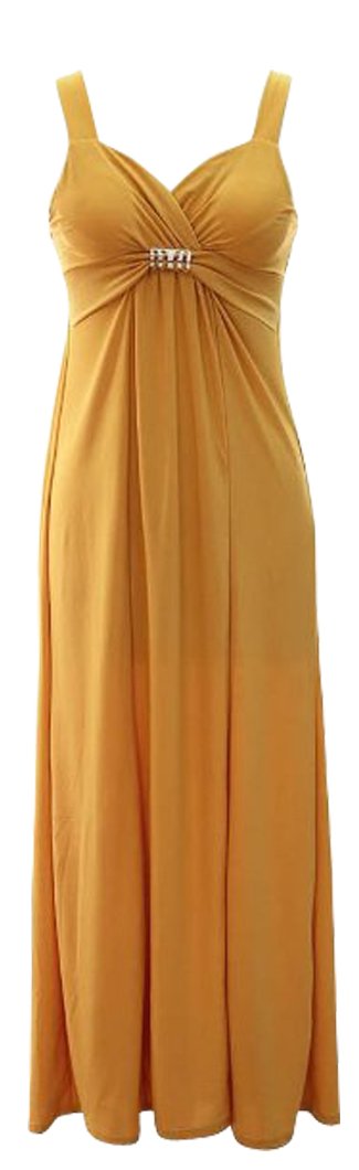 Wholesale Bulk Lot: Sweetheart Exotic Bandeau Sleeveless Maxi Beach Dress Medium Gold