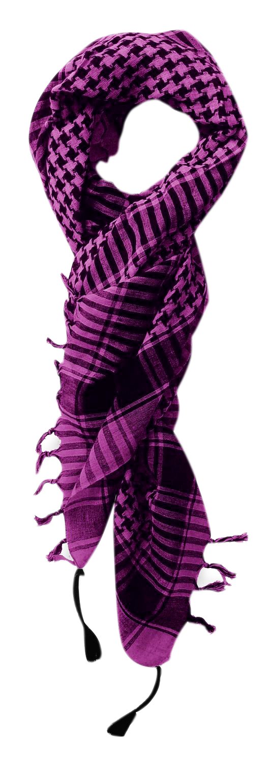 Wholesale Lot: 100% Cotton Soft Unisex Fuchsia Shemagh Keffiyeh Scarf Reseller Pack