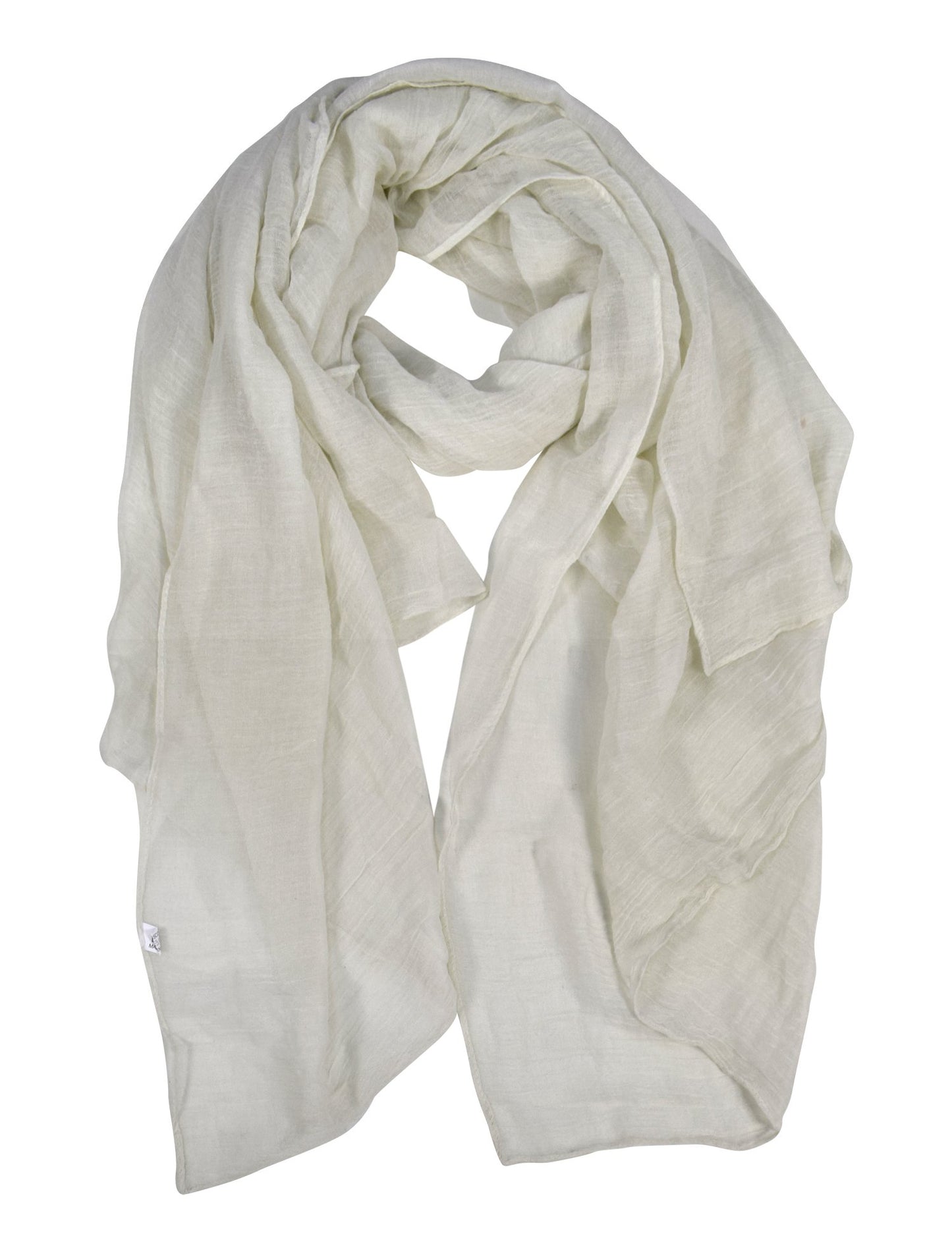 Wholesale Bulk Lot: Lightweight Sheer Oversized White Scarf Sarong Beach Wrap for Resellers