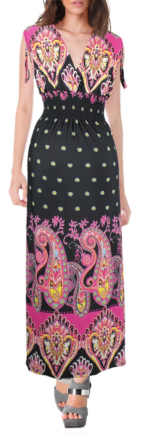 Wholesale Bulk Lot: Women's Tropical Polka Dot Summer Casual Maxi Dress Small