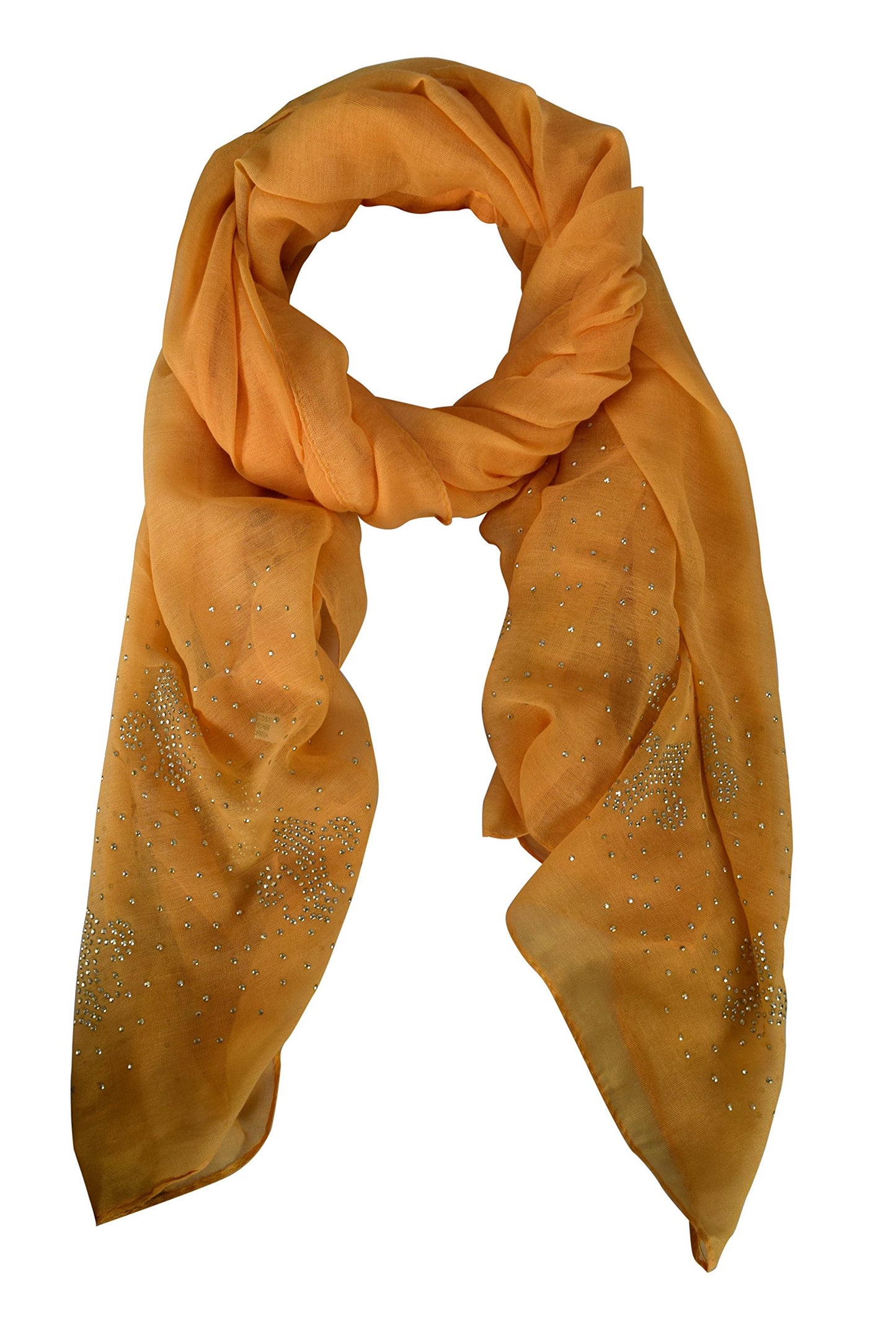 Wholesale Bulk Lot: Mustard Glittering Sparkle Studded Scarf Shawl Wrap for Resellers