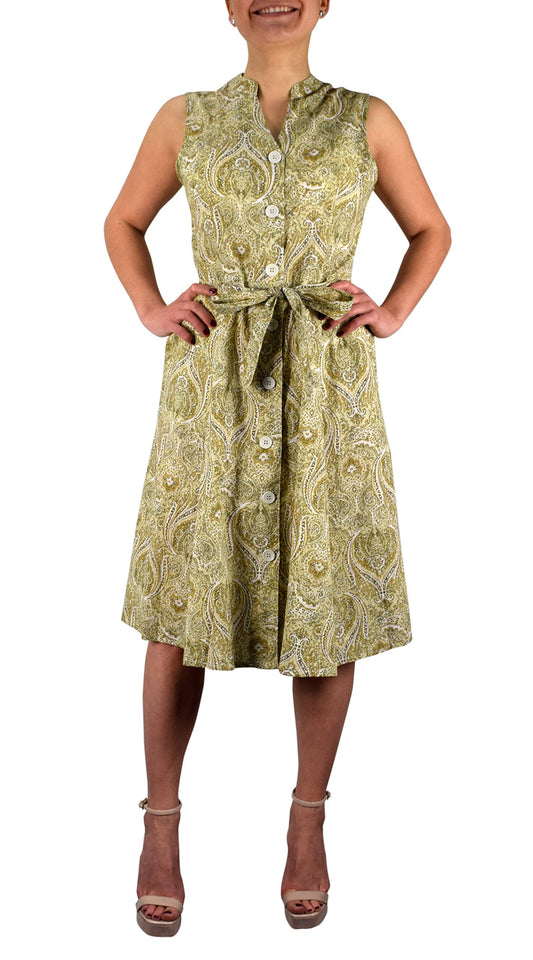 Wholesale Bulk Lot: Women's Vintage Retro Button Up Party Shift Dress with Belt