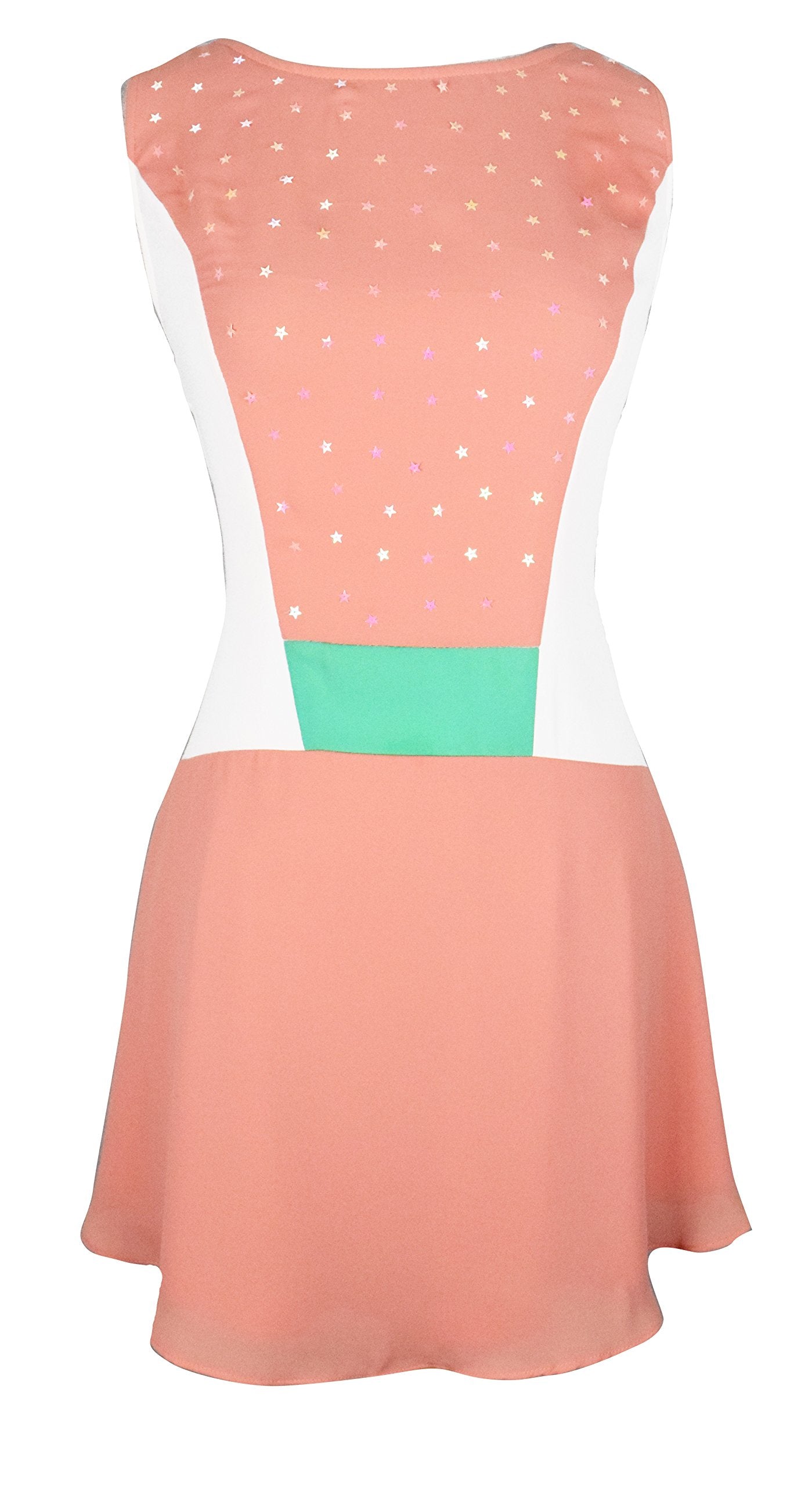 Wholesale Bulk Lot: Sparkle Sequin Chiffon Sleeveless Mini Flared Sundress