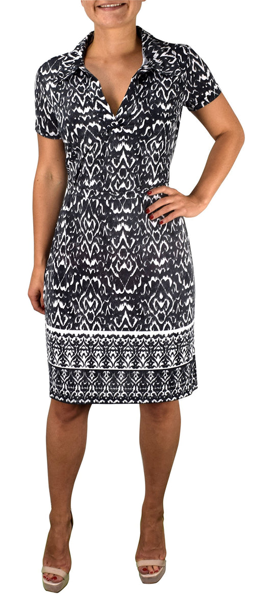 Wholesale Bulk Lot: Women's V Neck Cap Sleeve Sheath Shift Dress, Grey, Large