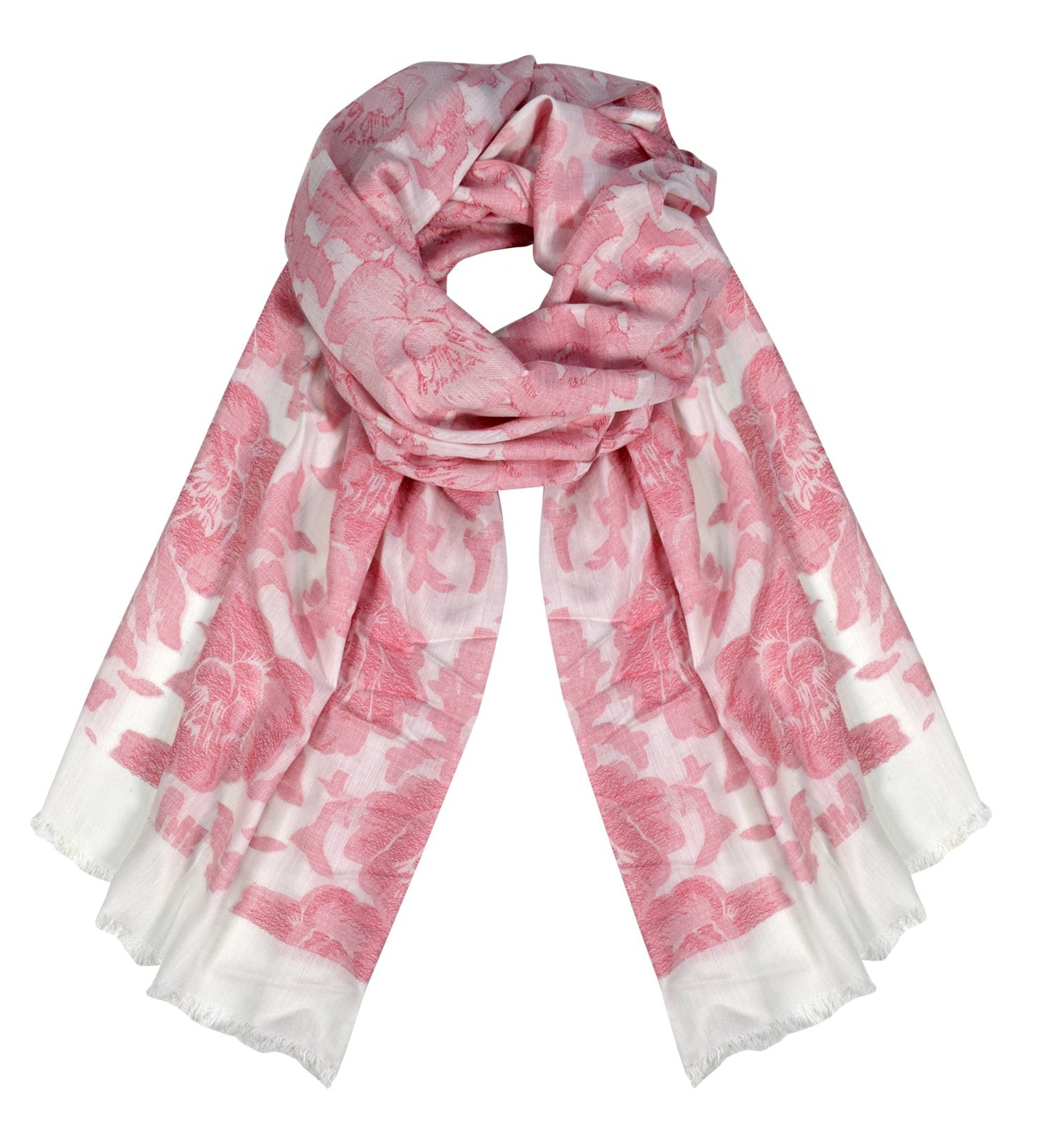 Wholesale Bulk Lot Poppy Floral Paisley Pashmina Wrap Shawl Pink Scarf for Reseller