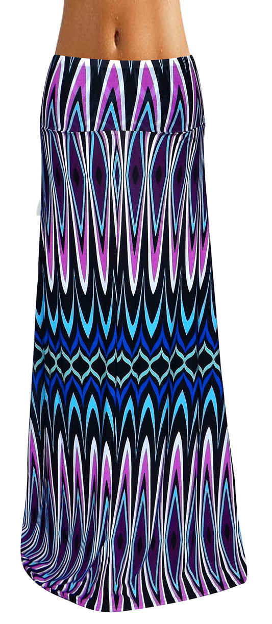 Wholesale Bulk Lot: Fold Over Waist Banded Maxi Skirt Reseller Variety Pack