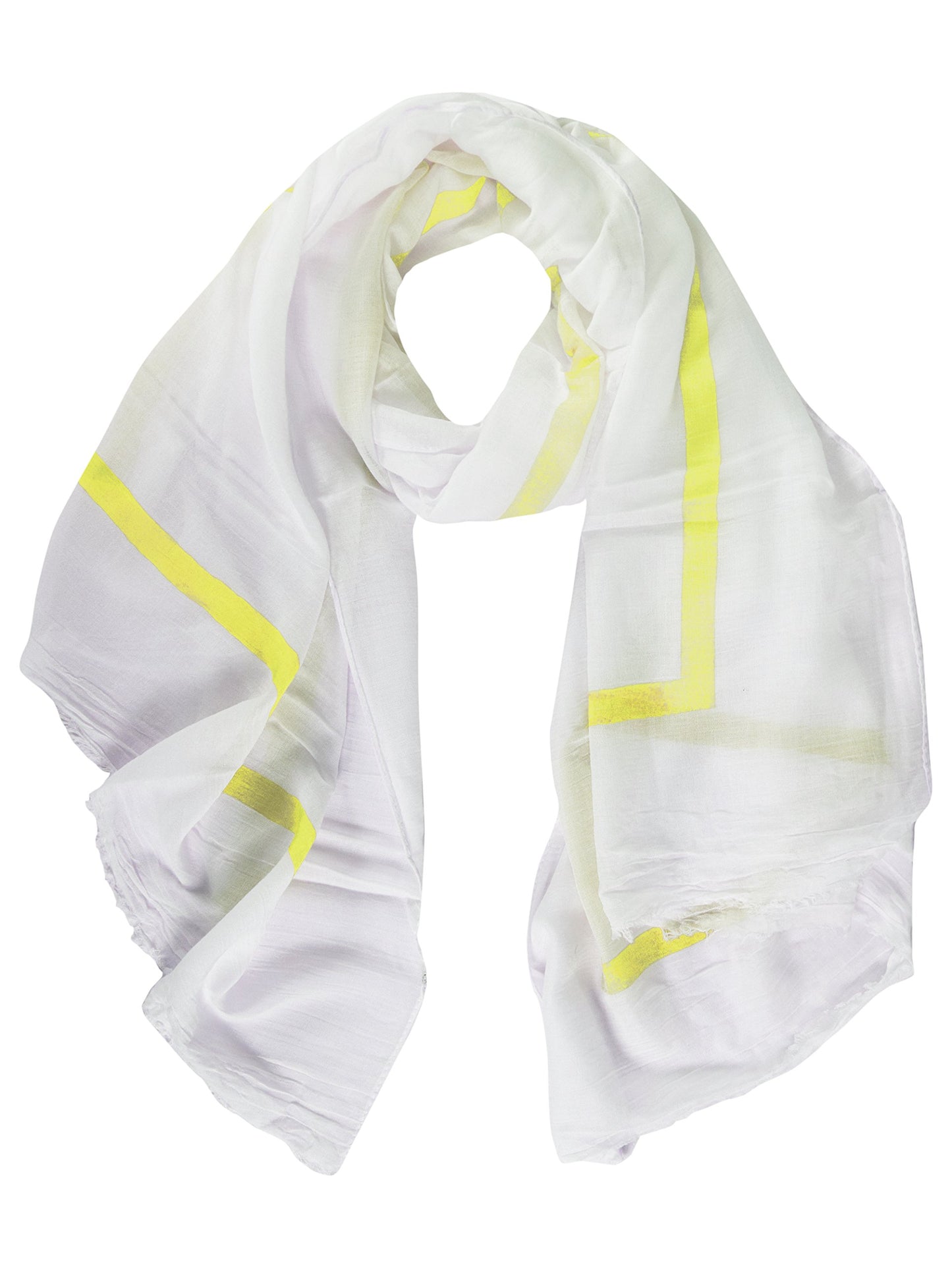 Wholesale Bulk Lot: Lightweight Yellow Cotton Blend Sophisticated Scarf Shawl Reseller Pack