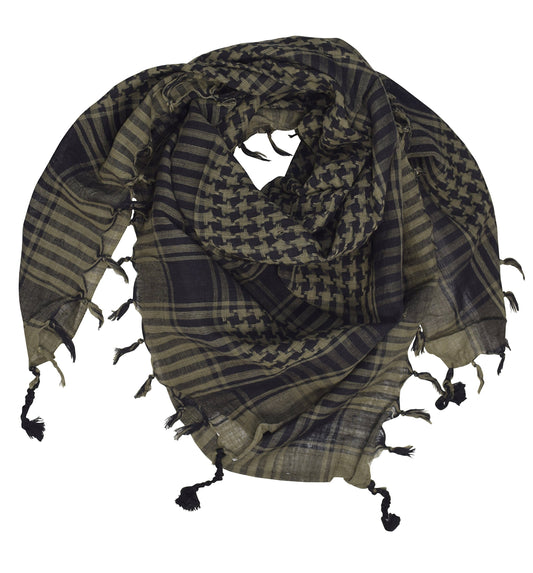 Wholesale Bulk Lot: 100% Cotton Tactical Military Shemagh Keffiyeh Scarf Army Green Reseller Pack