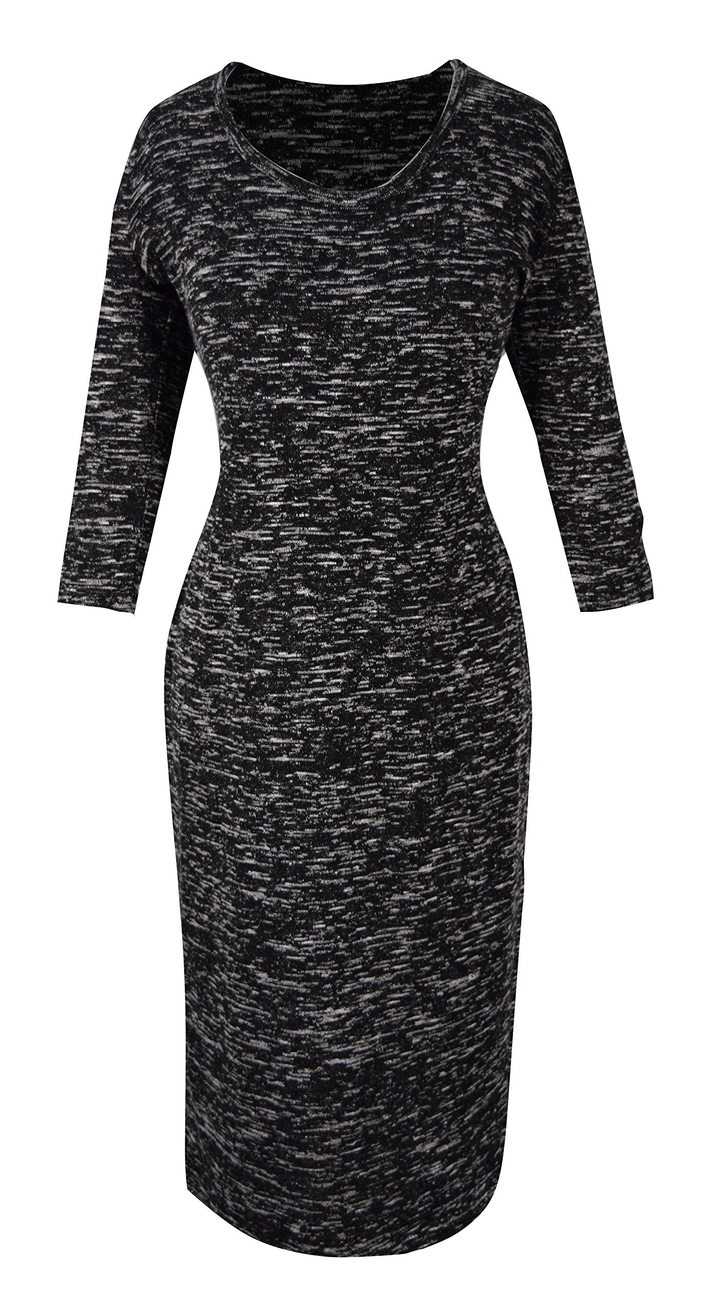 Wholesale Lot: Chic Printed 3/4 Sleeve Business Party Sheath Slimming Dress XL