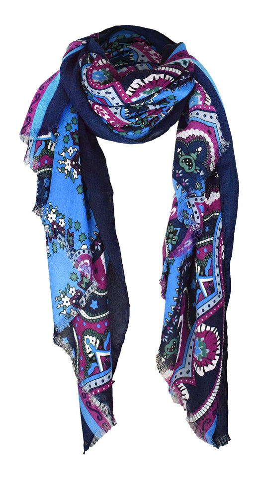 Wholesale Bulk Lot: Damask Paisley Floral Pashmina Scarf Shawl Reseller Pack Multi-color Set