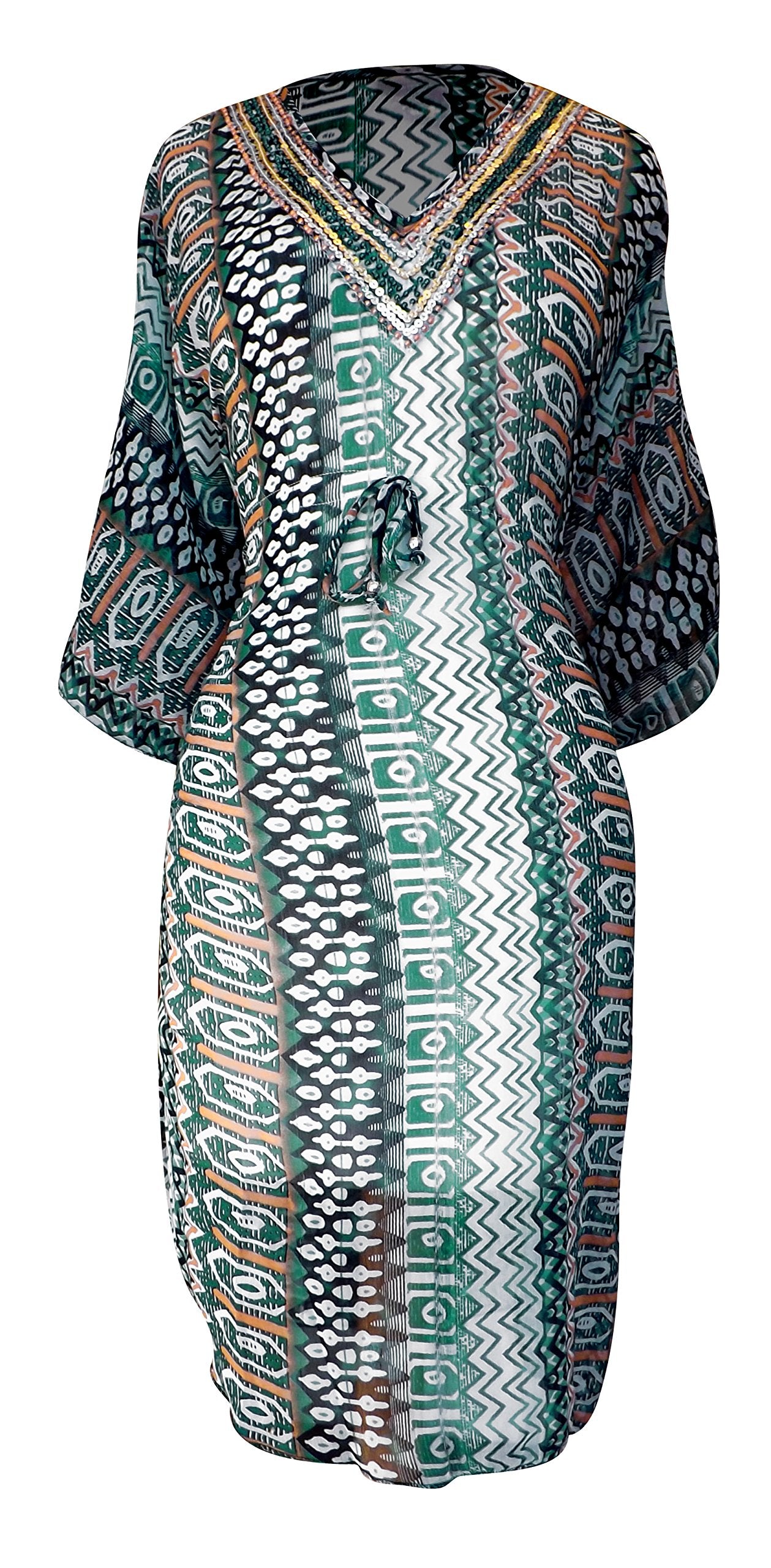 Wholesale Bulk Lot: Geometric Tribal Print Summer Tunic Mini Dress Teal Large