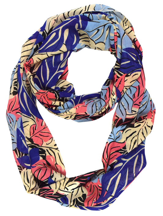 Wholesale Bulk Lot: Bohemian Sheer Infinity Scarves Multicolor Summer Fashion Reseller Pack