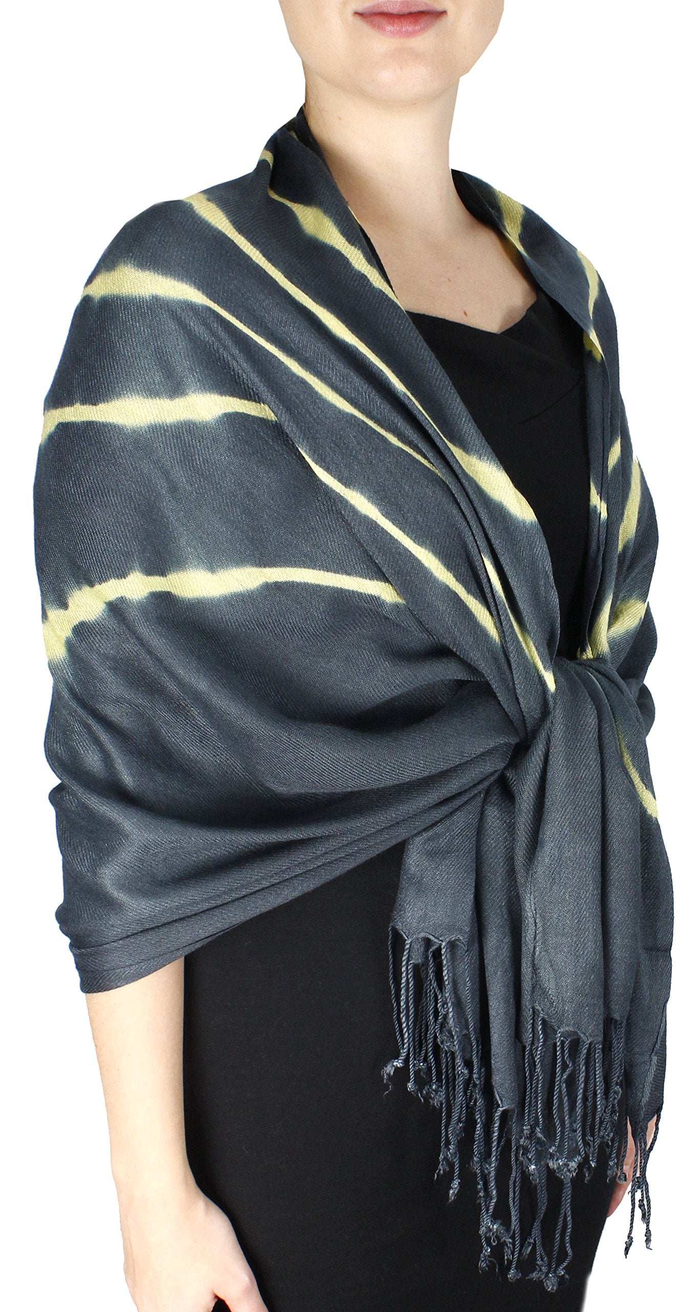 Wholesale Lot Vibrant Midnight Blue Tie Dye Pashmina Shawls Bulk Reseller Soft Silk Scarves